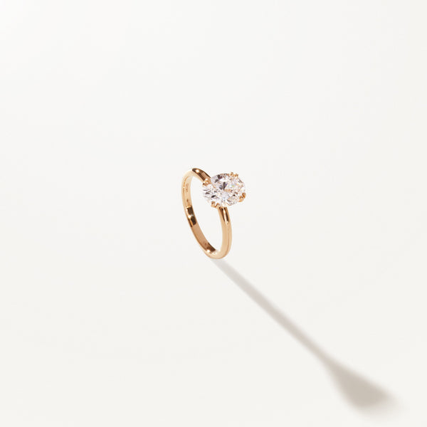 Forever One Moissanite Diamond Ring, Engagement Ring - Shraddha Shree Gems